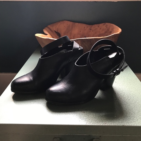 ❄️ RAG & BONE Kenny Leather Booties Mules, Italy - Picture 2 of 5
